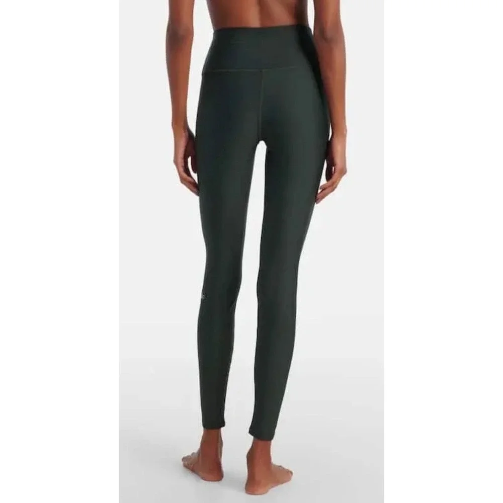 Alo Yoga 7/8 High-Waist Airlift Legging Charcoal Green Size Medium NWT
